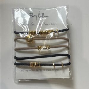 Gold Accent Hair Tie Set
